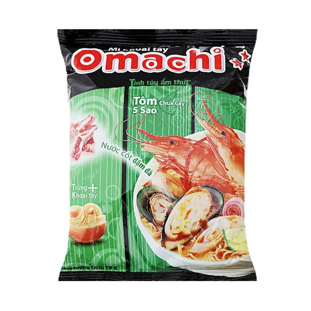 Instant Nudeln Omachi Garnelen 80g