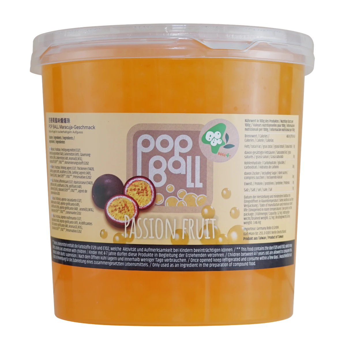POP BALL Passionsfrucht-Geschmack 3,2kg