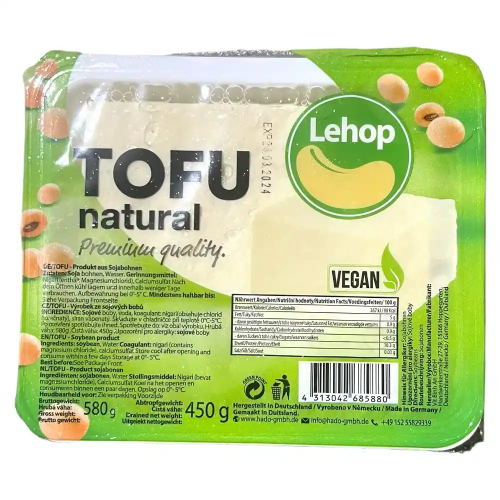 Frische Tofu Lehop 450g
