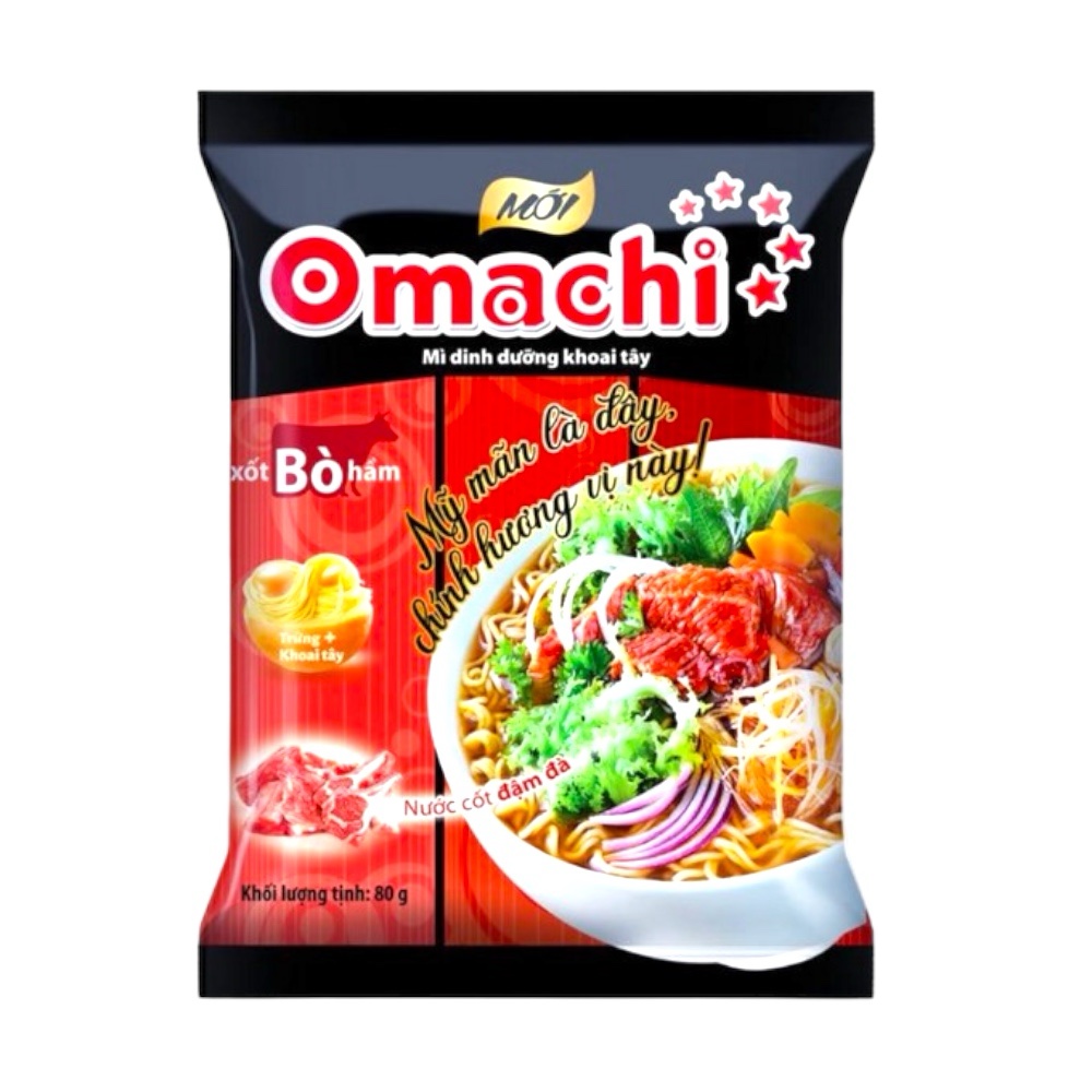 Instant Nudeln Omachi Rindereintopf 80g