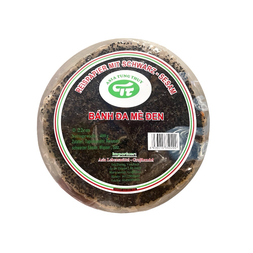 Reispapier mit schwarzem Sesam 400g 