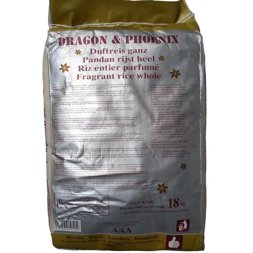 Jasmine Rice Premium Dragon&Phoenix 18kg